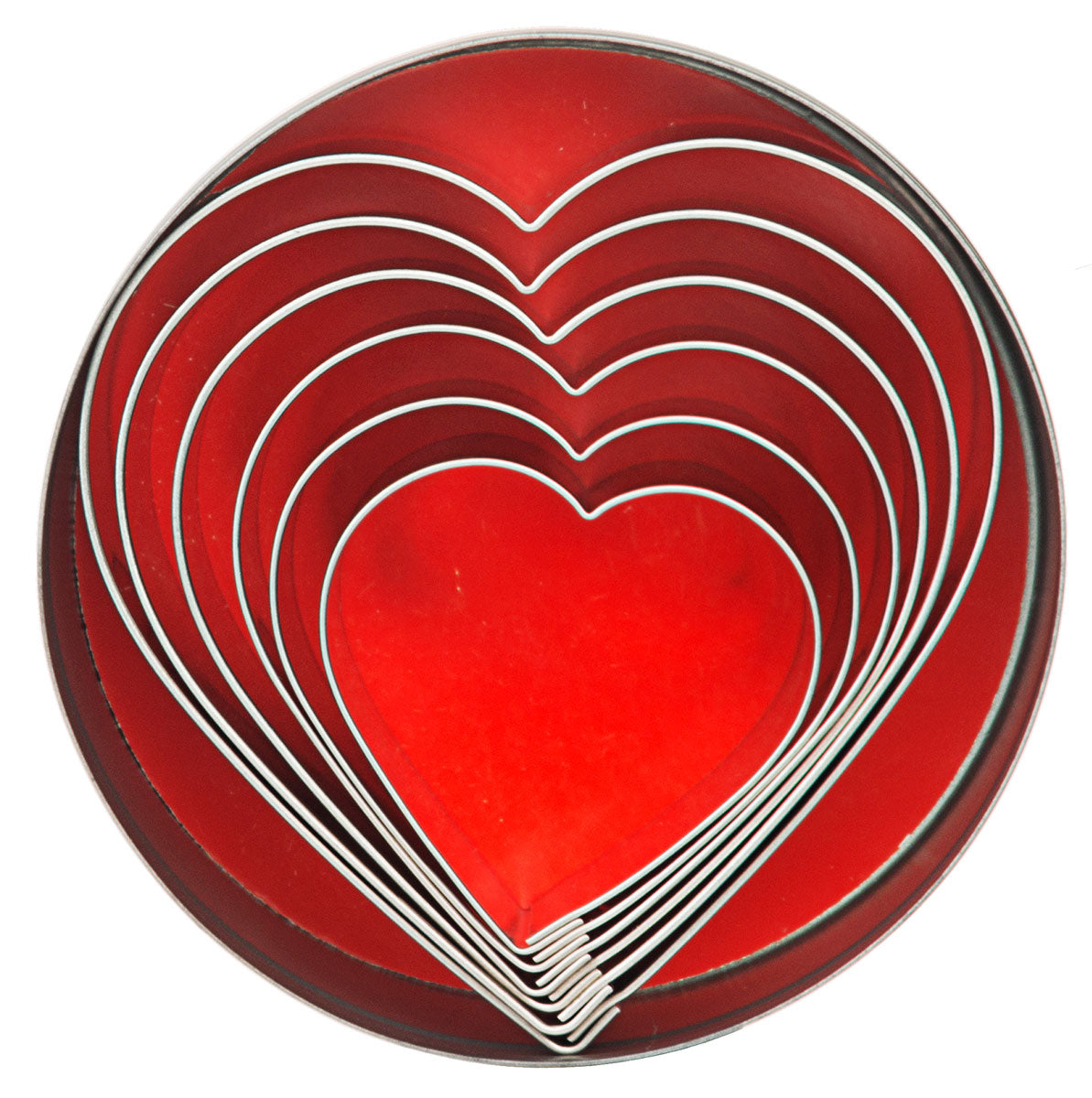 Ausstechformen Edelstahl Herz 6-teile Contacto - CPGASTRO