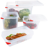 GN Lebensmittelbehälter 65-200 mm Tiefe mit HACCP Farbclip Deckel Contacto - CPGASTRO