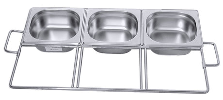 Edelstahl GN 1/1 System-Einschubrahmen für Gastronormbehälter 1/6 Contacto - CPGASTRO