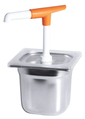 Edelstahl Saucendispenser GN  Behälter 1/6 mit Pumpe / Ersatzteile - CPGASTRO