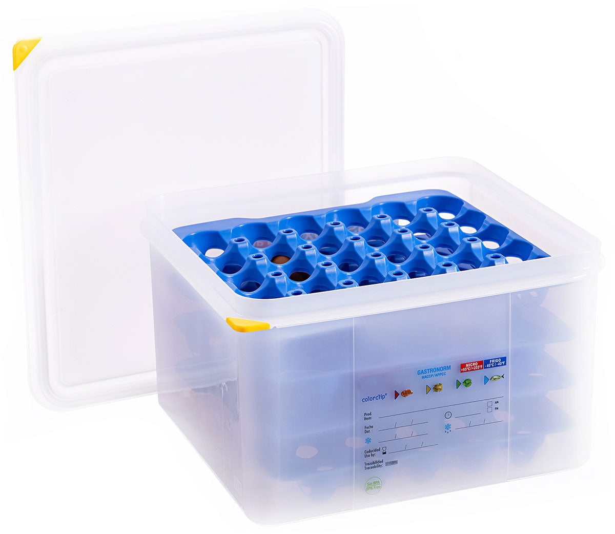 Eierbox 2/3 mit 8 Trägern a 30 Eier Contacto - CPGASTRO