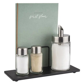 Tischstation Table Caddy Menage mit Kartenhalter Salz Pfeffer Zuckerstreuer Gastronics - CPGASTRO
