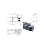 Salattheke mit Kassentisch Edelstahl 185cm Gastronics - CPGASTRO