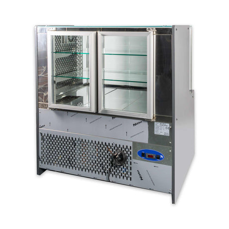 Fleischtheke Doppelverglasung LED Dekor 120 cm Gastronics - CPGASTRO