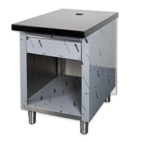 Kassentisch KM-60 Schwarz Granit Dekor 3D Silver 60 cm Gastronics - CPGASTRO