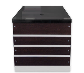 Kassentisch KM-60 Schwarz Granit Dekor Wenge 60 cm - CPGASTRO
