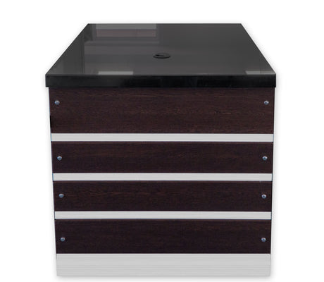 Kassentisch KM-60 Schwarz Granit Dekor Wenge 60 cm Gastronics - CPGASTRO