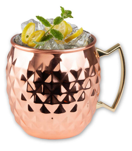 Ayran Edelstahlbecher in Kupfer Optik Moscow Mule Raute Gastronics - CPGASTRO