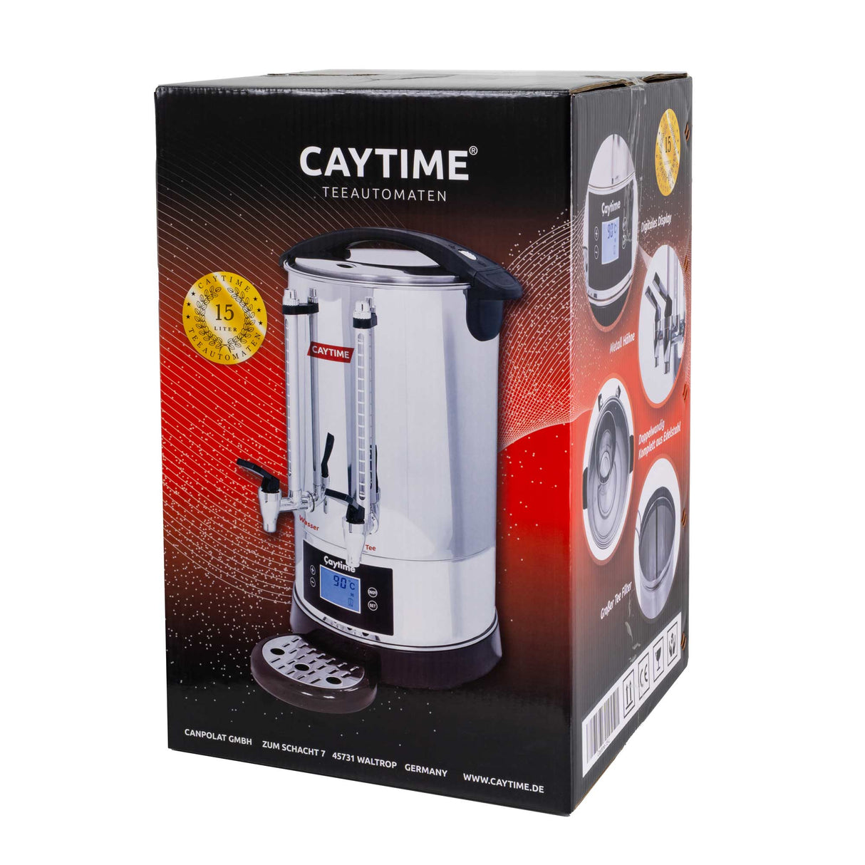 Caytime Teeautomat 15 Liter Digital Doppelwand Isolierung D15 Caytime - CPGASTRO