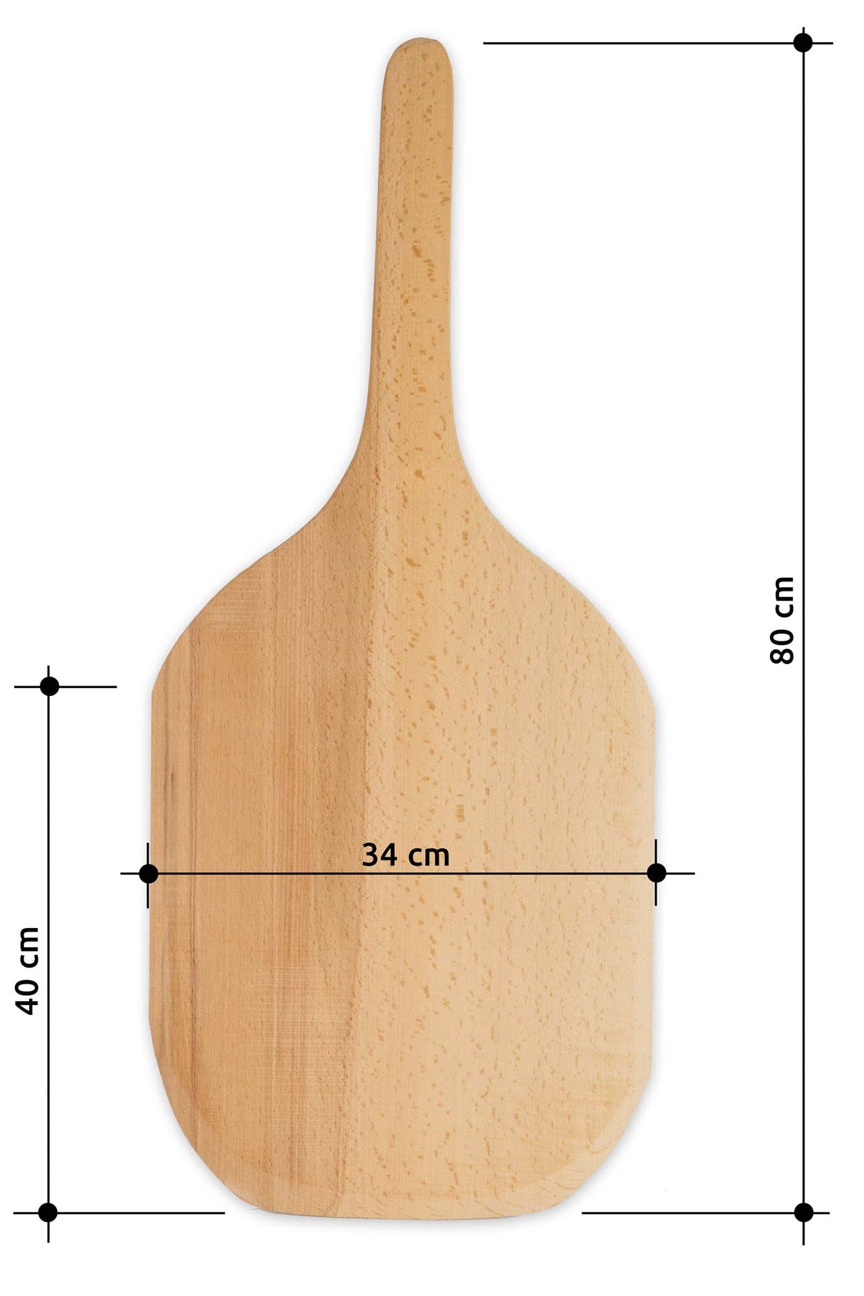 Pideschaufel Buche Einholz 34 x 40 x 80 cm Gastronics - CPGASTRO