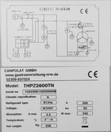 Pizzakühltisch mit Aufsatzvitrine 150 cm Gastronics - CPGASTRO