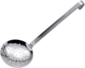 Schaumlöffel Edelstahl gelocht 14 cm fugenlos Massiv - CPGASTRO