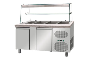 Salattheke mit Aufsatzvitrine 153 cm - CPGASTRO