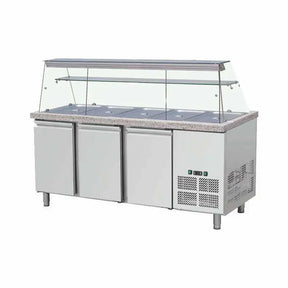 Salattheke mit Aufsatzvitrine 188 cm - CPGASTRO