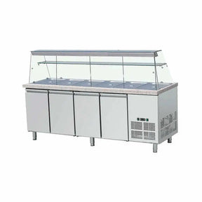 Salattheke mit Aufsatzvitrine 223 cm - CPGASTRO